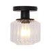 6 Inch Marico 1-Light Semi-Flush Mount Ceiling Light - Sweatfully