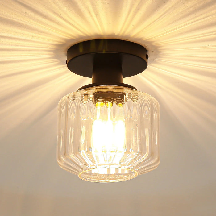 6 Inch Marico 1-Light Semi-Flush Mount Ceiling Light - Sweatfully