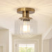 6 Inch Marico 1-Light Semi-Flush Mount Ceiling Light - Sweatfully