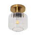 6 Inch Marico 1-Light Semi-Flush Mount Ceiling Light - Sweatfully