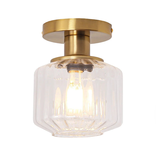 6 Inch Marico 1-Light Semi-Flush Mount Ceiling Light - Sweatfully