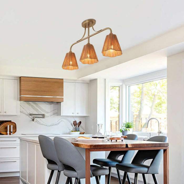 30 Inch Paddy 3-Light Chandelier - Sweatfully