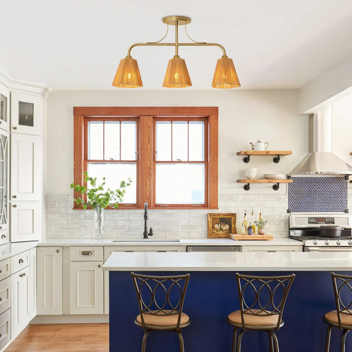 30 Inch Paddy 3-Light Chandelier - Sweatfully