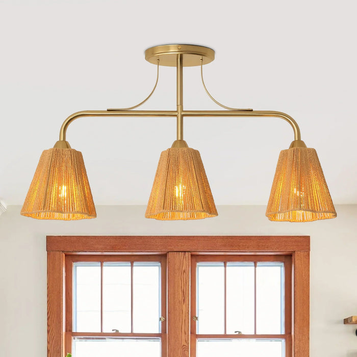 30 Inch Paddy 3-Light Chandelier - Sweatfully