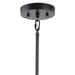 Caboche Mid-Century Modern Black Dimmable 6-Light Chandelier - Sweatfully