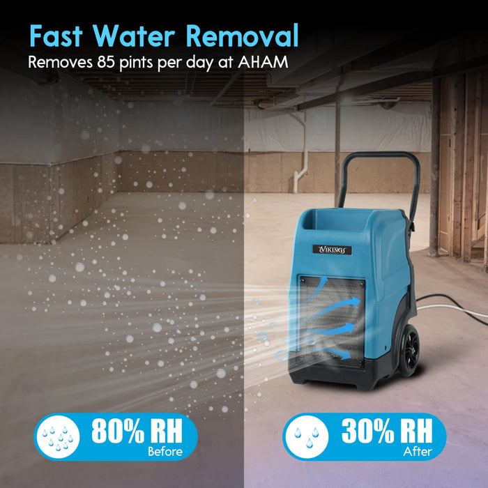 XPOWER VIKING CD-90L Commercial LGR Dehumidifier - Sweatfully