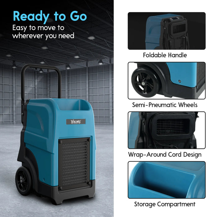 XPOWER VIKING CD-90L Commercial LGR Dehumidifier - Sweatfully