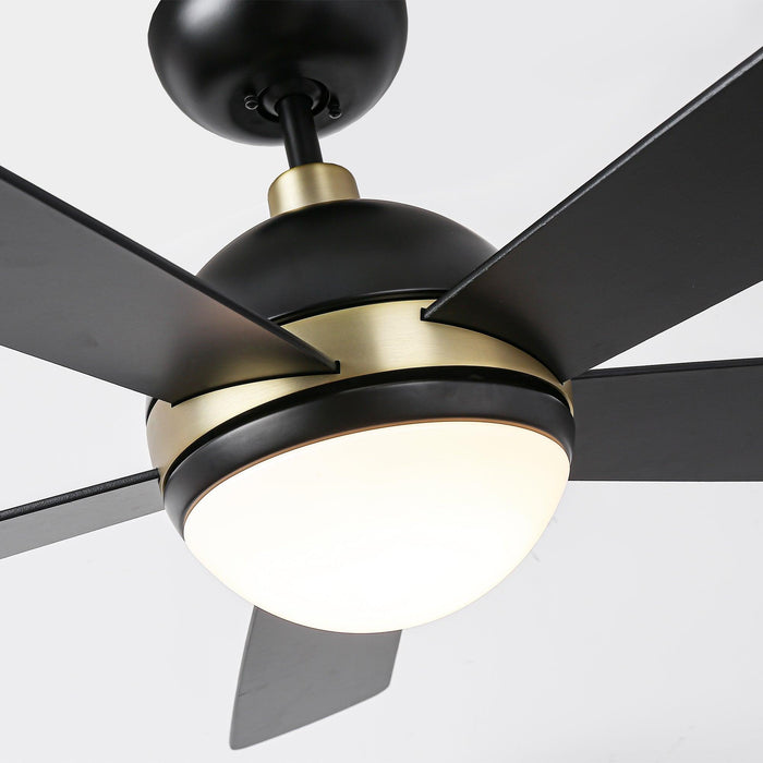 52" Indutrial 5 Blades Ceiling Fan with LED Lighting - Sweatfully