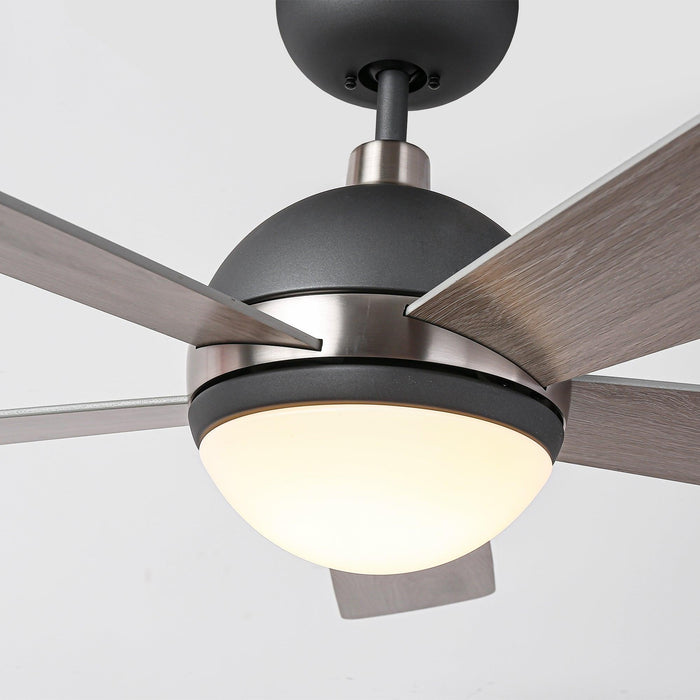 52" Indutrial 5 Blades Ceiling Fan with LED Lighting - Sweatfully