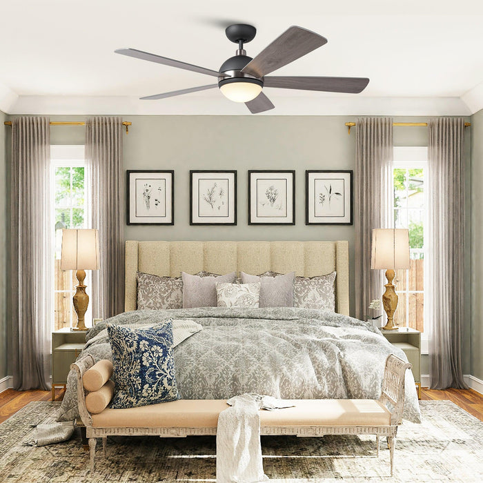 52" Indutrial 5 Blades Ceiling Fan with LED Lighting - Sweatfully