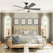 52" Indutrial 5 Blades Ceiling Fan with LED Lighting - Sweatfully