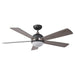 52" Indutrial 5 Blades Ceiling Fan with LED Lighting - Sweatfully