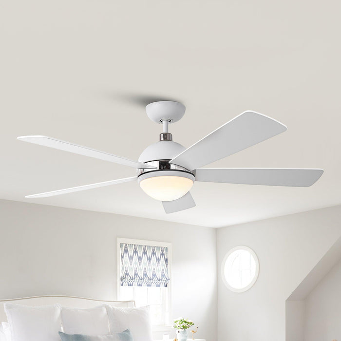 52" Indutrial 5 Blades Ceiling Fan with LED Lighting - Sweatfully