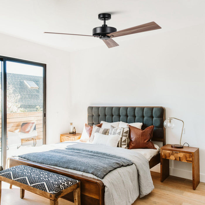 52" Wall Control 4 Speed Ceiling Fan - Sweatfully