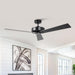 52" Wall Control 4 Speed Ceiling Fan - Sweatfully