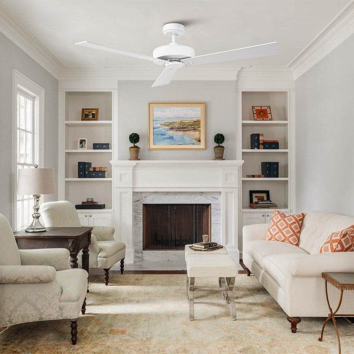 52" Wall Control 4 Speed Ceiling Fan - Sweatfully