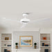 52" Wall Control 4 Speed Ceiling Fan - Sweatfully