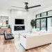 54" 3 Blades DC Motor Ceiling Fan with Remote Control - Sweatfully