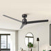 54" 3 Blades DC Motor Ceiling Fan with Remote Control - Sweatfully