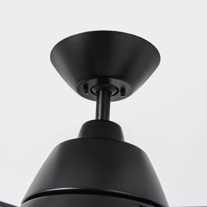 52" 4 Speed Wall Control Ceiling Fan with LED Lighting - Sweatfully