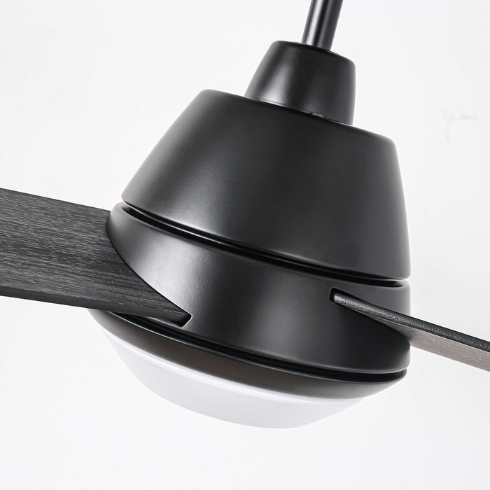 52" 4 Speed Wall Control Ceiling Fan with LED Lighting - Sweatfully