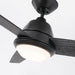 52" 4 Speed Wall Control Ceiling Fan with LED Lighting - Sweatfully