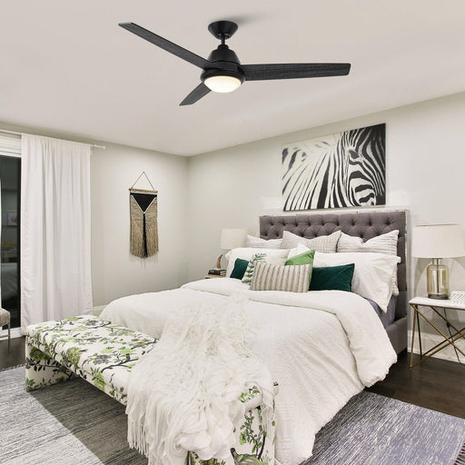 52" 4 Speed Wall Control Ceiling Fan with LED Lighting - Sweatfully