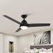 52" 4 Speed Wall Control Ceiling Fan with LED Lighting - Sweatfully