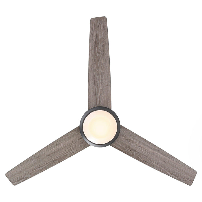 52" 4 Speed Wall Control Ceiling Fan with LED Lighting - Sweatfully