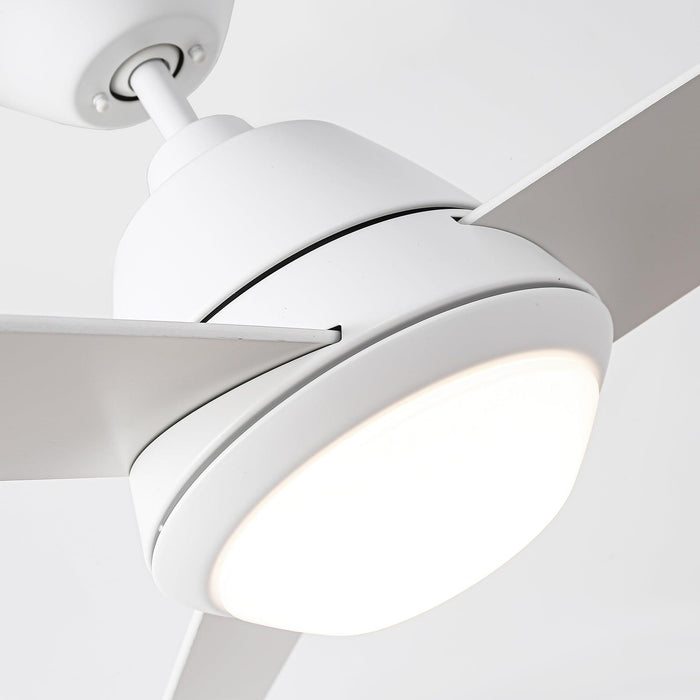 52" 4 Speed Wall Control Ceiling Fan with LED Lighting - Sweatfully