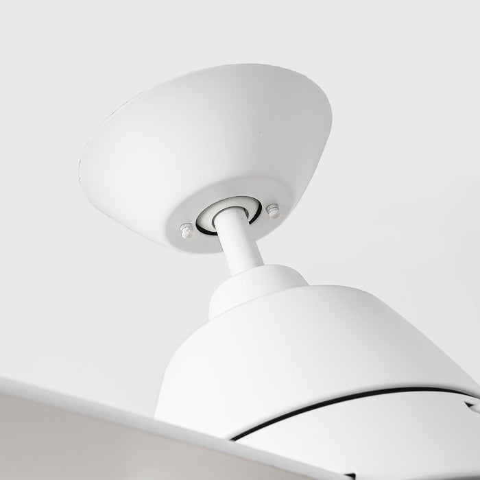 52" 4 Speed Wall Control Ceiling Fan with LED Lighting - Sweatfully