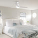 52" 4 Speed Wall Control Ceiling Fan with LED Lighting - Sweatfully