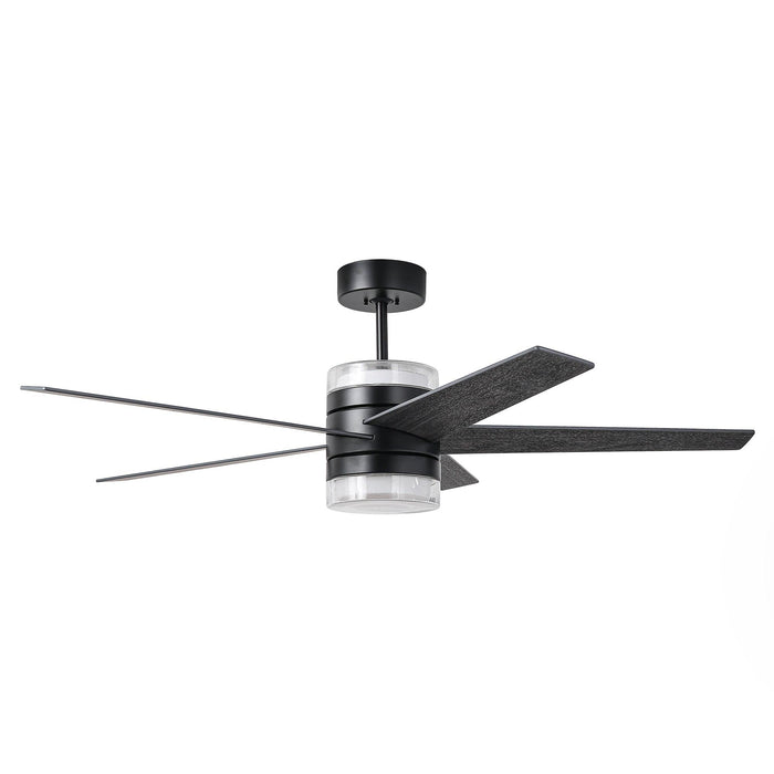 52" Fanelee 5 Blades Industrial Ceiling Fan with LED Lighting - Sweatfully