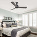 54" Industrial 3 Blades LED Ceiling Fan with Remote Control - Sweatfully