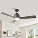 54" Industrial 3 Blades LED Ceiling Fan with Remote Control - Sweatfully