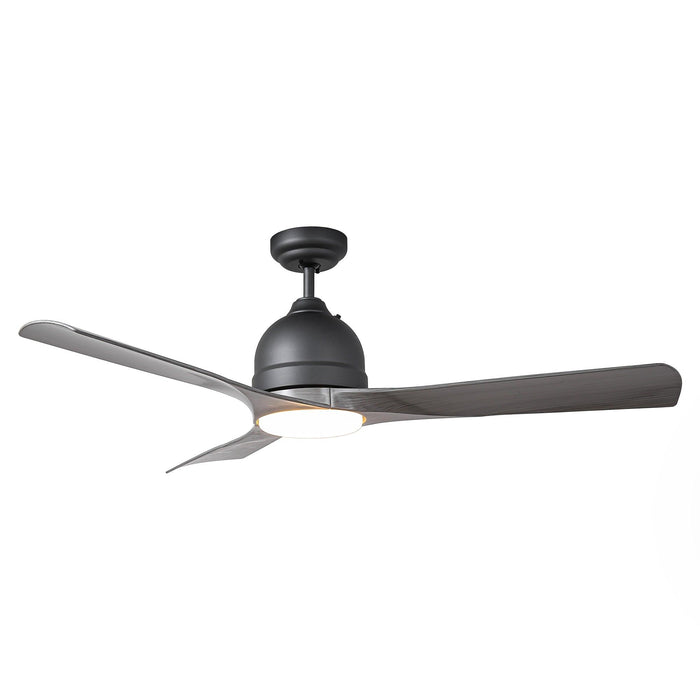 54" Industrial 3 Blades LED Ceiling Fan with Remote Control - Sweatfully