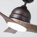 54" Industrial 3 Blades LED Ceiling Fan with Remote Control - Sweatfully