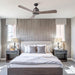54" Industrial 3 Blades LED Ceiling Fan with Remote Control - Sweatfully