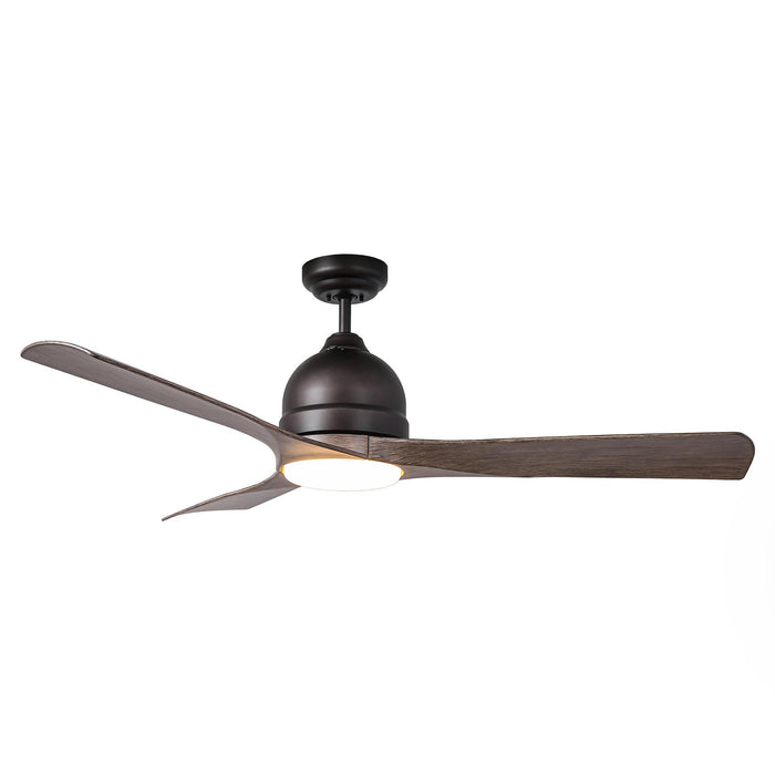 54" Industrial 3 Blades LED Ceiling Fan with Remote Control - Sweatfully