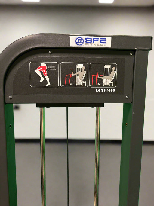 SFE Selectorized Horizontal Leg Press with 250lb weight stacks (New) - Sweatfully