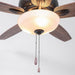 52" Traditional Pull Chain 5 Blades Ceiling Fan with Light - Sweatfully