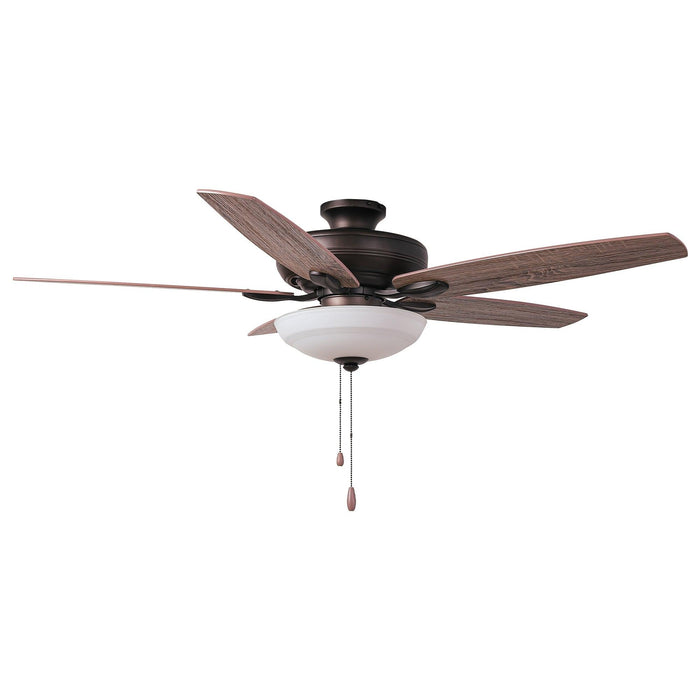 52" Traditional Pull Chain 5 Blades Ceiling Fan with Light - Sweatfully