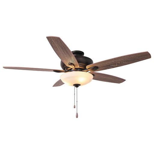 52" Traditional Pull Chain 5 Blades Ceiling Fan with Light - Sweatfully