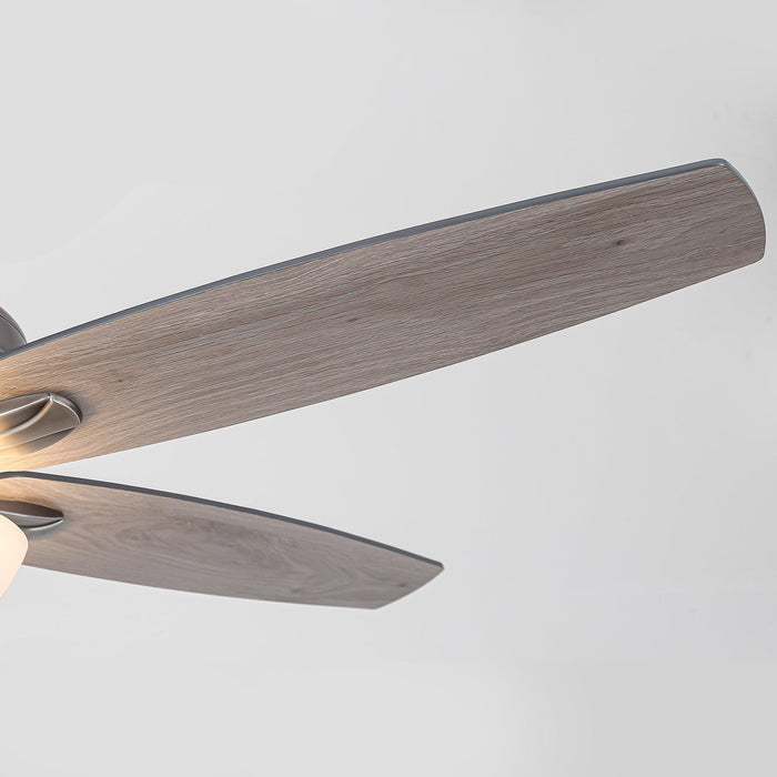 52" Traditional Pull Chain 5 Blades Ceiling Fan with Light - Sweatfully