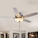 52" Traditional Pull Chain 5 Blades Ceiling Fan with Light - Sweatfully