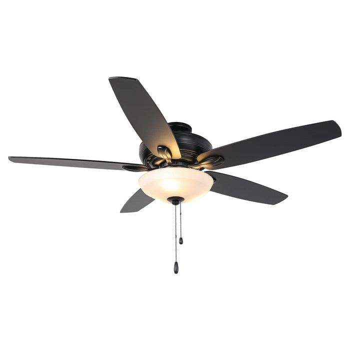 52" Traditional Pull Chain 5 Blades Ceiling Fan with Light - Sweatfully