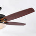 52" Traditional Pull Chain 5 Blades Ceiling Fan with Light - Sweatfully