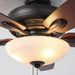 52" Traditional Pull Chain 5 Blades Ceiling Fan with Light - Sweatfully