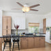 52" Traditional Pull Chain 5 Blades Ceiling Fan with Light - Sweatfully