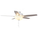 52" Traditional Pull Chain 5 Blades Ceiling Fan with Light - Sweatfully